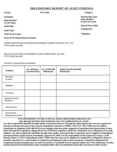 10 Free Audit Findings Report Templates In Pdf Ms Word
