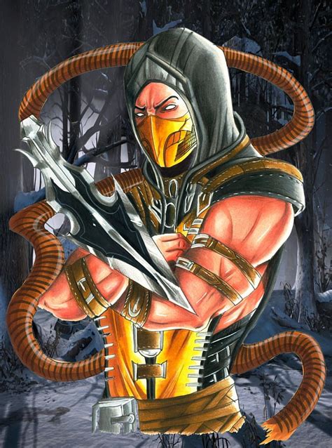 Discover More Than Scorpion Mortal Kombat Sketch Latest Seven Edu Vn