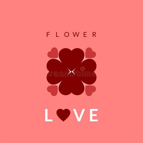 Vector Illustration Of Blooming Love Flower Stock Vector Illustration