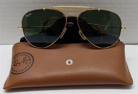 vintage ray ban bausch and lomb gold frame aviator sung… gem
