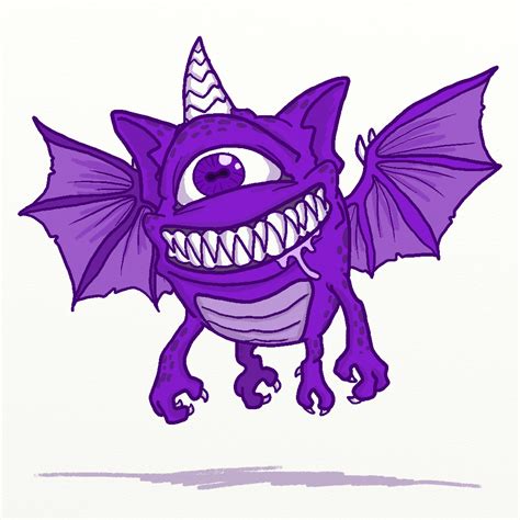 Ketrina Draws A Lot One Eyed One Horned Flying Purple People Eater