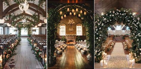 Top 20 Rustic Indoor Wedding Arches And Aisle Ideas For