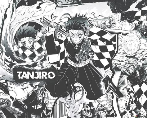 Tanjirou Kamado B And W Manga Ver Hd Wallpaper Download