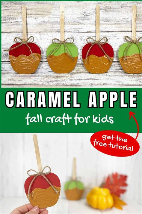 Diy Fall Craft Caramel Apple Décor