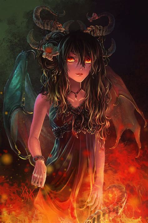 Succubus By Tira Owl Anime Art Dark Conceptual Illustration Dark