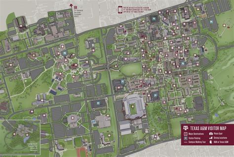 Campus Map Texas Aandm University Visitor Guide Texas Aandm Parking Map