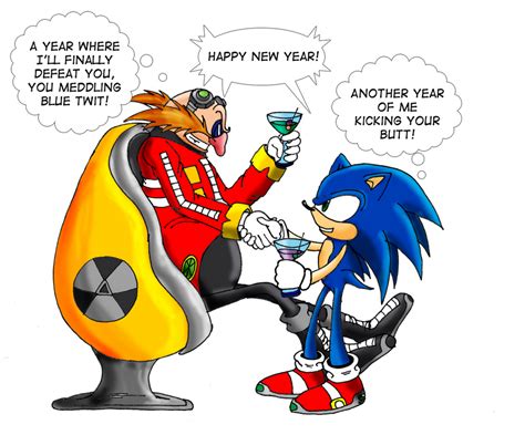 Happy New Year Eggman Sonic By Raianonzika On Deviantart