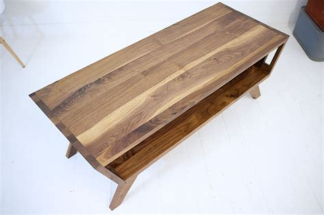 Custom Made The April Solid Walnut Coffee Table By Moderncre8ve
