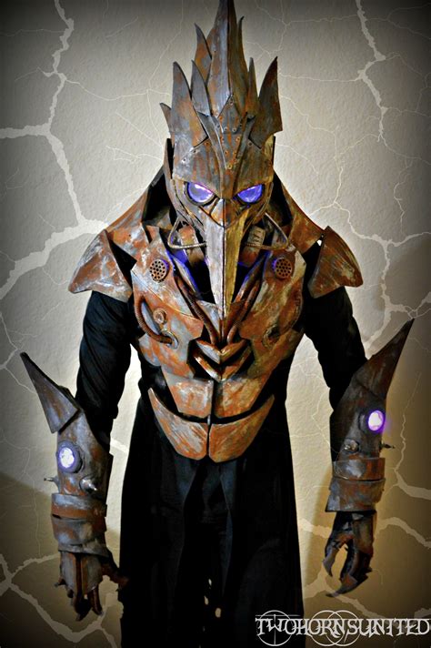 The Iron Beak Led Teslapunk Plague Doctor Costume By
