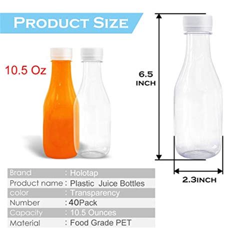 16 Oz Empty Plastic Juice Bottles Pack Of 30 Clear Disposable Bulk