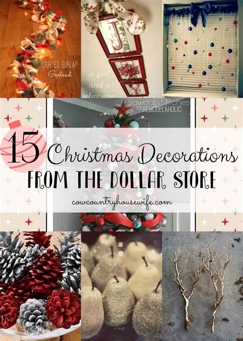 15 Christmas Decorations From The Dollar Store