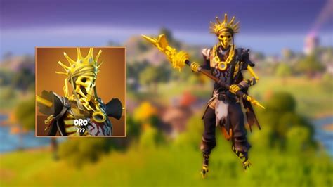 Fortnite Leaked Oro Skin Gameplay The Golden Skeleton Full Set