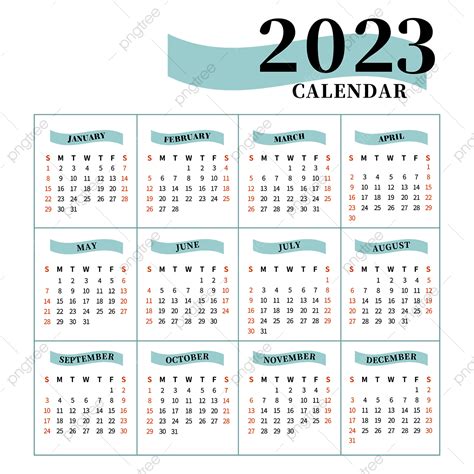 Gambar Kalendar Cantik 2023 2023 Ringkas Kalendar Png Dan Vektor