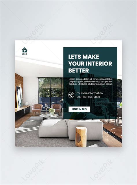 Interior Design Social Media Post Template Imagepicture Free Download