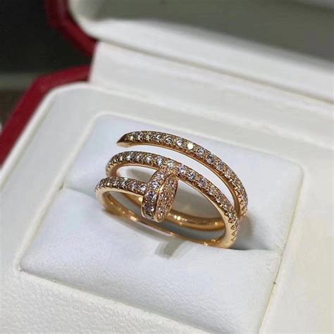 Certified cartier rings available on collector square. Cartier Juste Un Clou Pink Gold Ring with Diamonds Cartier ...