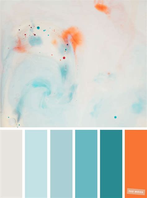 Light Blue Teal And Orange Colour Palette Color Palette 30 In 2021