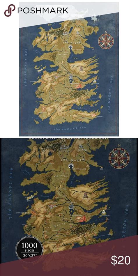 Game Of Thrones Westeros Map Puzzle Game Of Thrones Westeros