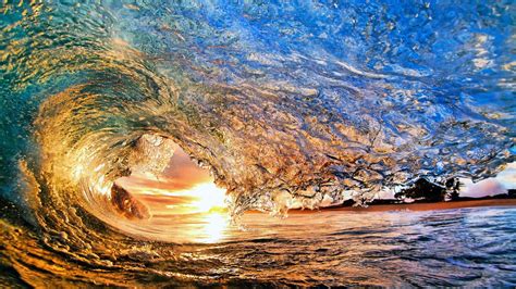 Body Of Water Water Sunset Hd Wallpaper Wallpaper Flare