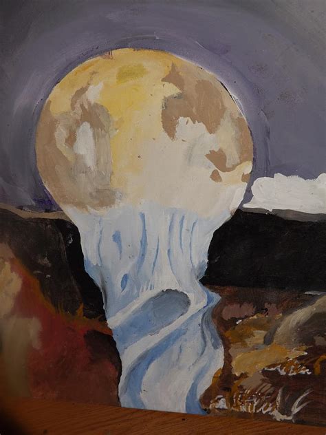 Melting Moon Painting By Shaun Dudgeon Fine Art America