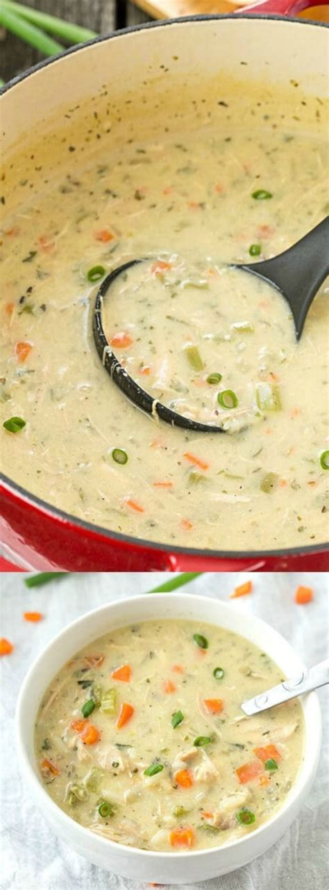 Add contents from whisked bowl and stir until a roux forms. This Copycat Panera Chicken and Wild Rice Soup from Gal on ...