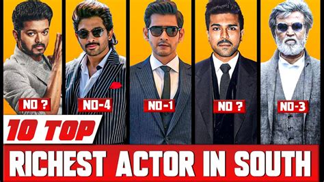 Top 10 Richest Actors In South India 2022 Richest South Indian Actor