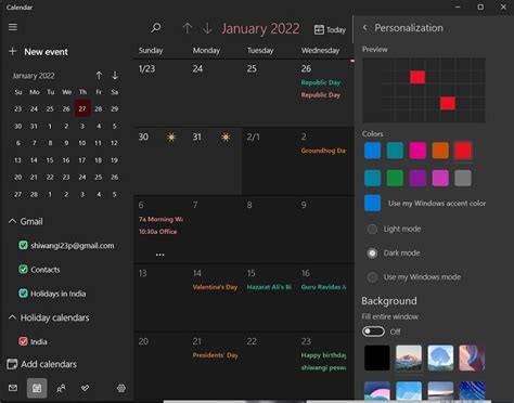 How To Use Calendar App In Windows 11 PC