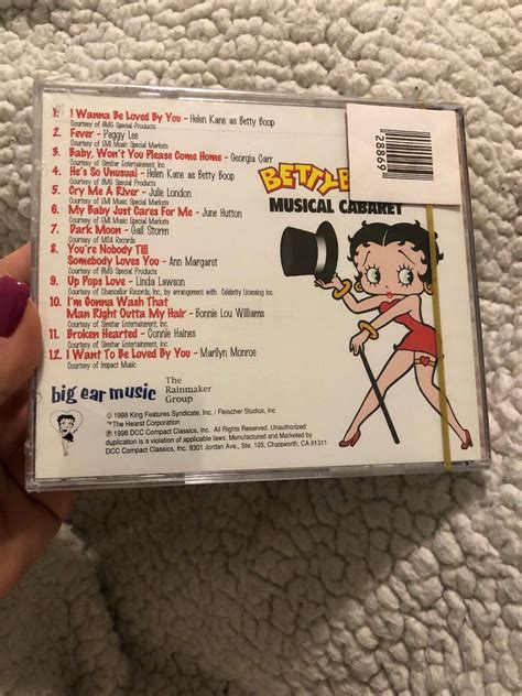 Betty Boop Musical Cabaret Cd New Sealed Julie London Marilyn Monroe