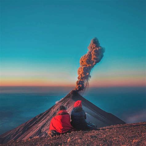 Volcan De Fuego Guatemala Guatemala Greets Hiking