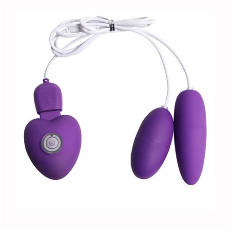Vibrator Wireless Usb Charging Purple 20 Frequency Double Penetration
