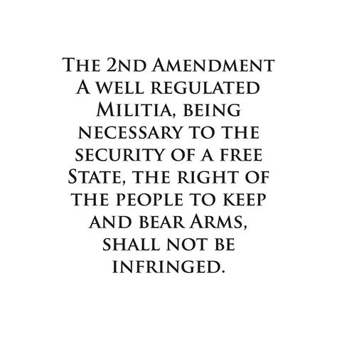 The 2nd Amendment Of The Constitution Second Rights Wording Meaning