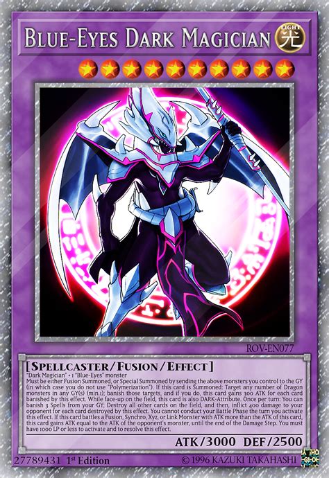 Blue Eyes Dark Magician By ChaosTrevor On DeviantArt Custom Yugioh Cards Dark Magician Cards