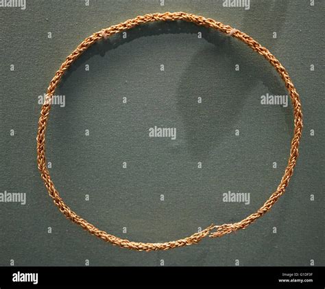 Gold Alloy Torc Neck Ring Found In Staffordshire Dated 8th Century