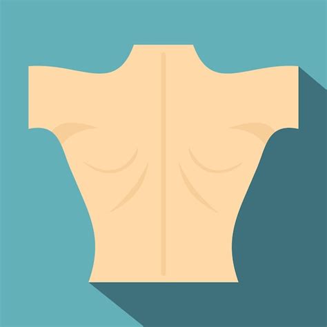 Premium Vector Naked Human Back Icon Flat Illustration Of Naked Human Back Vector Icon For Web