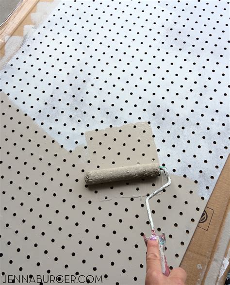 How To Paint Pegboard Build A Pegboard Frame Jenna Burger Design Llc
