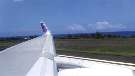 Hawaiian Airlines Boeing 767 300er Takeoff From Lihue Youtube