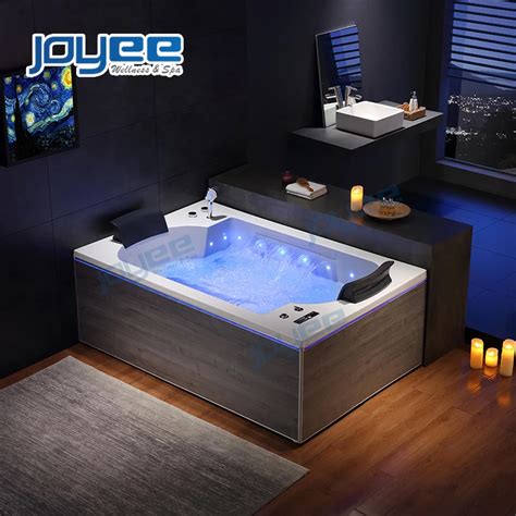 Joyee Luxury Indoor Spa Hot Tub Freestanding Whirlpool Massage Bathtub 2 Person Home Bathroom