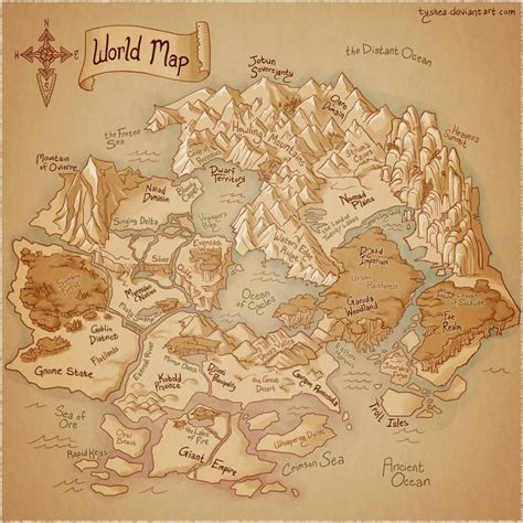World Map By Dyemelikeasunset Fantasy World Map Fantasy Map Making Map