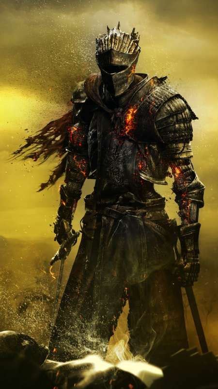 Dark Souls Warrior And Sparks Of Fire Free Live Wallpaper Live