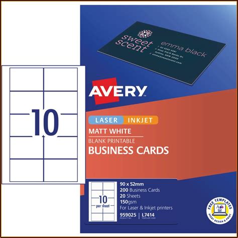 Avery Business Card Templates 8371 Template 2 Resume Examples