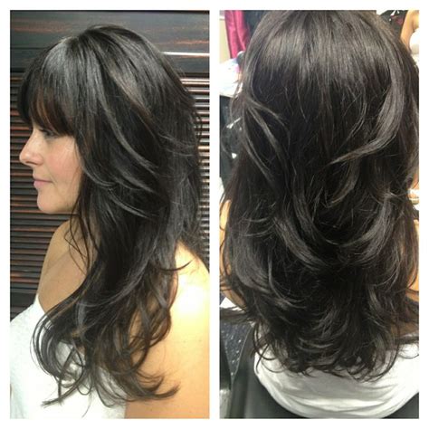 A long layered haircut is a cutting technique for long hair that cuts the top layers of hair shorter than the bottom. Pin on hAiR