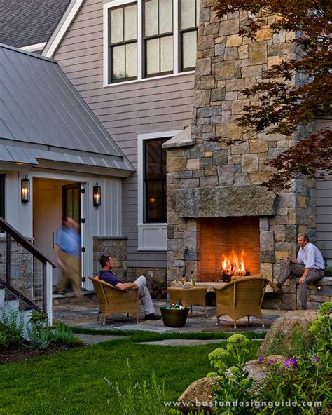 Outdoor Fireplaces Attached To Homes Boston Design Guide