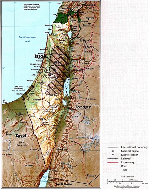 Israel Maps Printable Maps Of Israel For Download