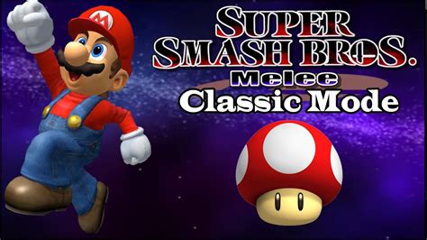Super Smash Bros Melee Mario Classic Mode Youtube