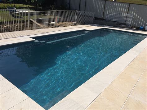 A Compass Pools Install In Evolution From The Bi Luminite Range Of Colours Pool Colors Small