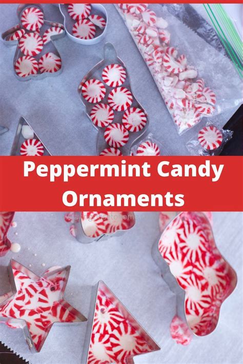 Making Holiday Decorations With Peppermint Candy Candy Cane Themed