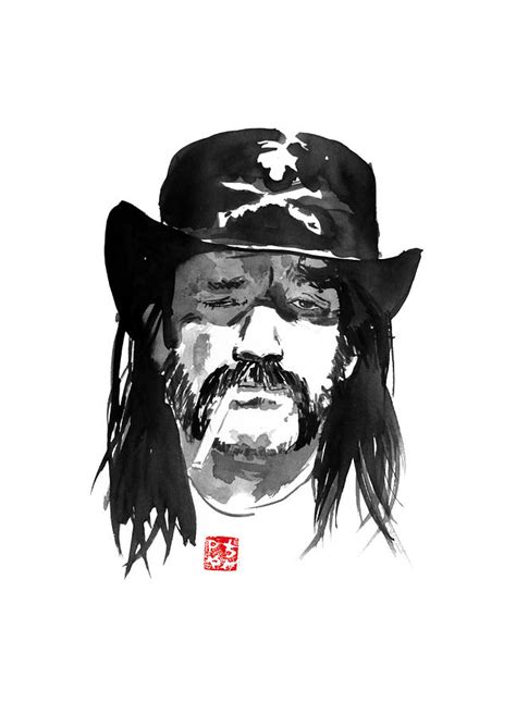 Lemmy Drawing By Pechane Sumie