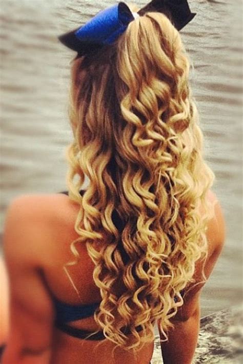 Perfect Curls For A Cheerleader Hair Ideas Hair Hair