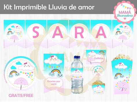 Mamá Decoradora Kit Imprimible Lluvia De Amor