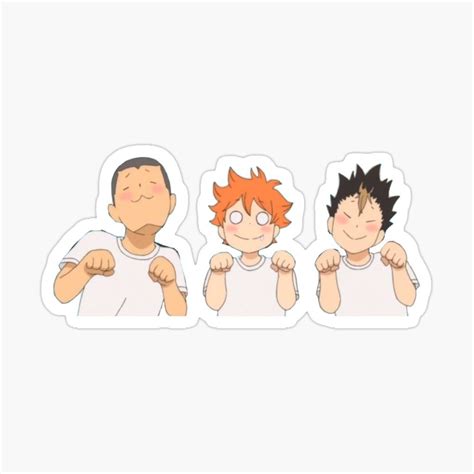 Haikyuu Printable Stickers Design Available In Different Products