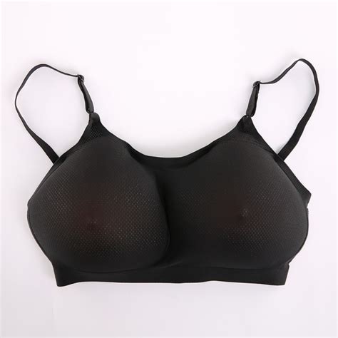 Cross Dressing Bra There Triangle Silicone Breast Forms Bra Set